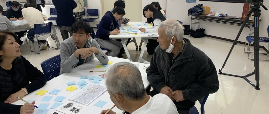 長崎居留地メタ観光ワークショップの様子